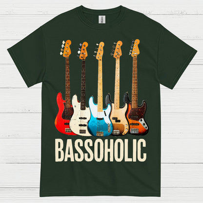 Bassoholic Bass Guitar T Shirt