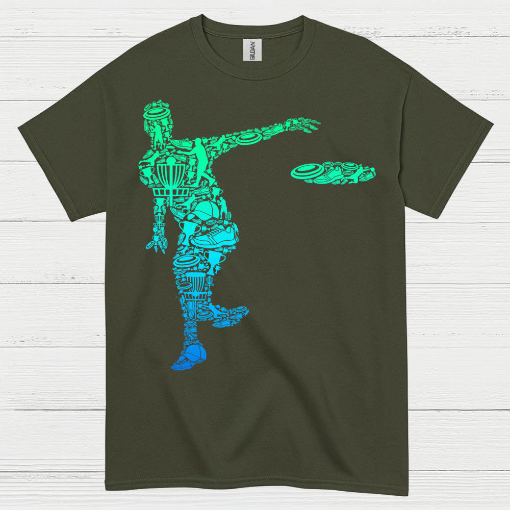 Disc Golf Throw Motion Graphic T Shirt