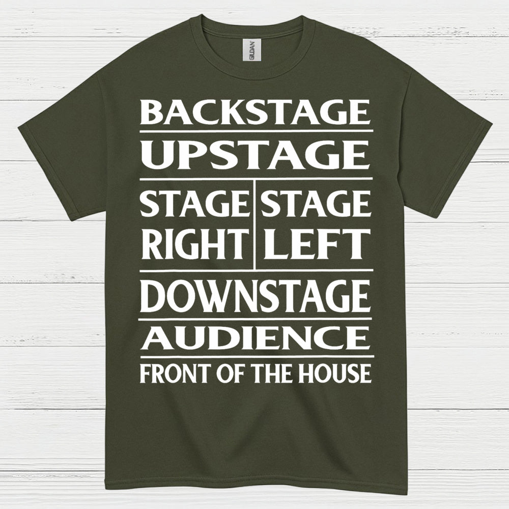 Theater Stage Directions Chart T Shirt