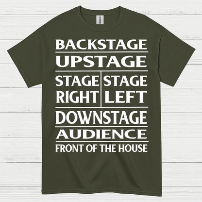 Theater Stage Directions Chart T Shirt
