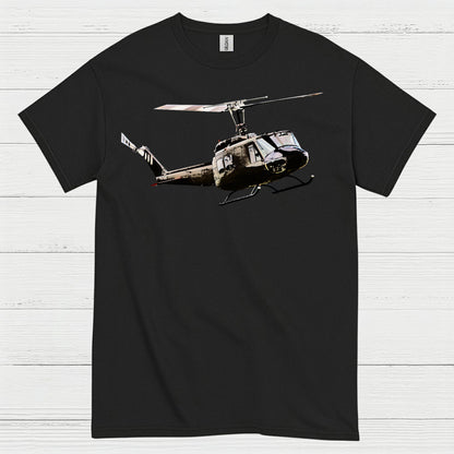 UH-1 Huey Classic Military Helicopter T Shirt