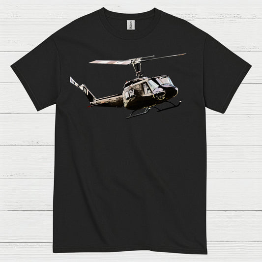 UH-1 Huey Classic Military Helicopter T Shirt