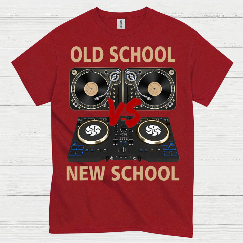 Old School New School DJ T Shirt