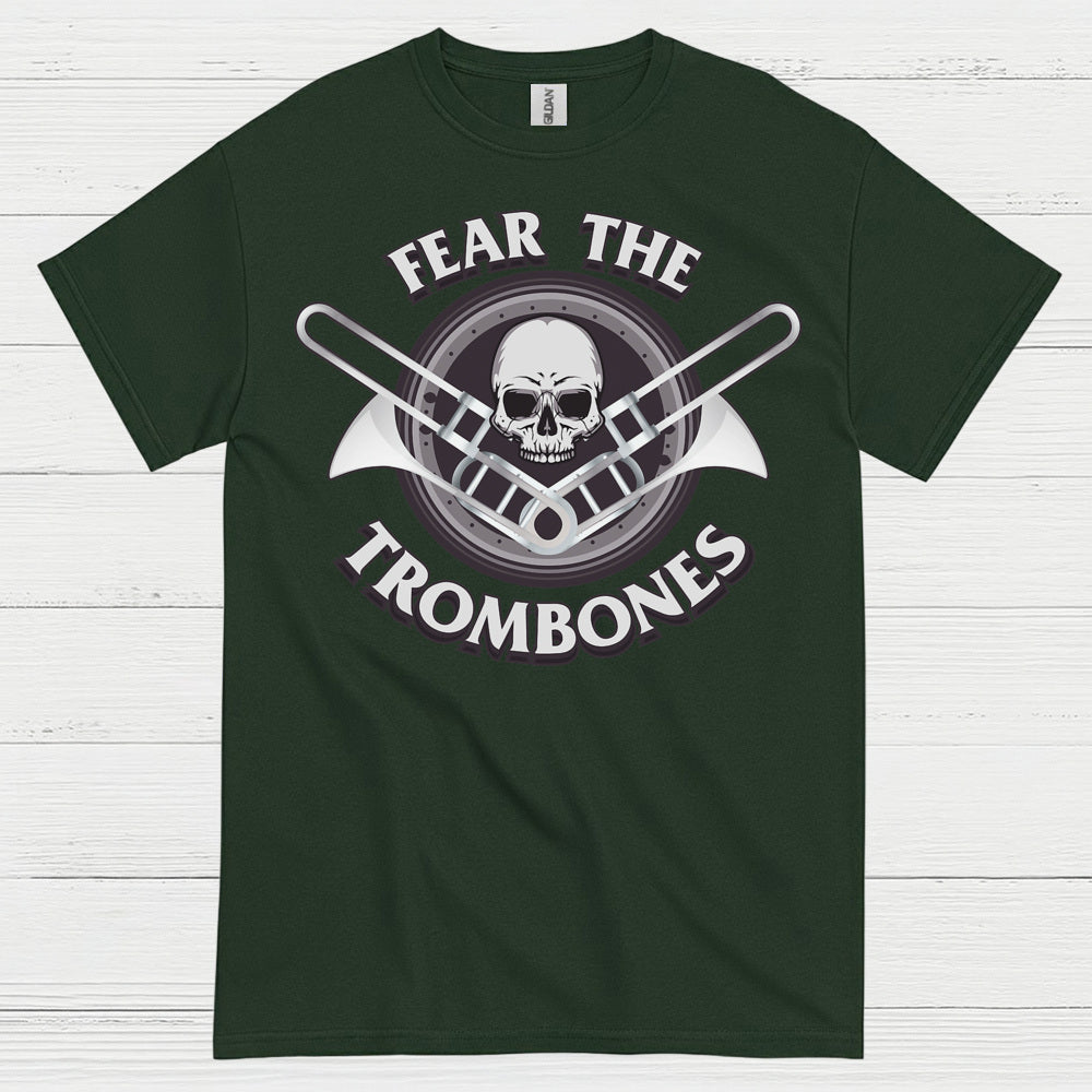 Fear The Trombones Skull T Shirt