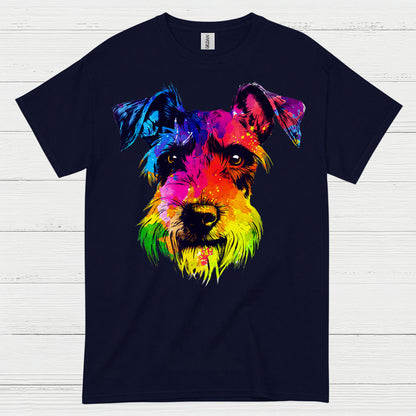 Colorful Schnauzer Pop Art Dog Lover T Shirt