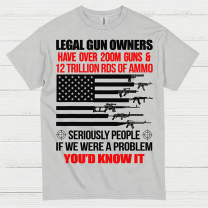 Legal Gun Owners Patriotic Second Amendment T Shirt