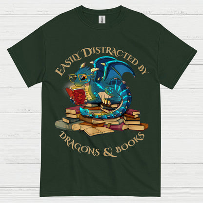 Dragons And Books T Shirt