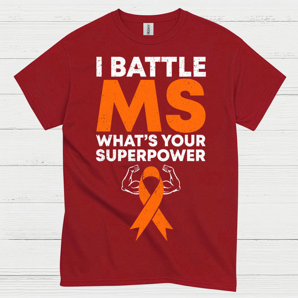 Battle Multiple Sclerosis Superpower T Shirt