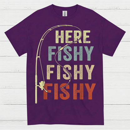 Here Fishy Fishy Fishing T Shirt