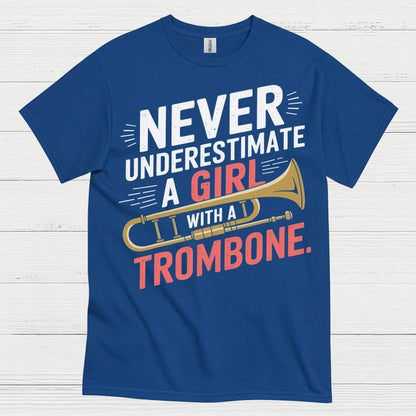 Trombone Girl Power Funny T Shirt