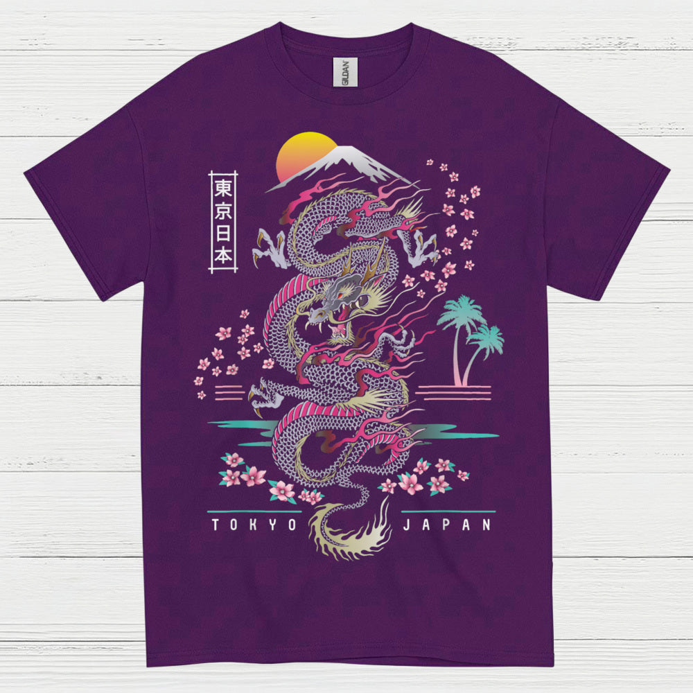 Rising Sun Tokyo Dragon T Shirt