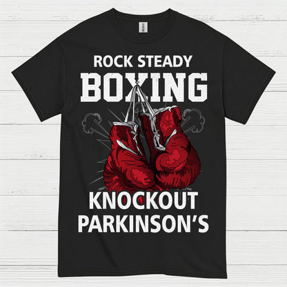 Rock Steady Boxing Knockout Parkinsons T Shirt