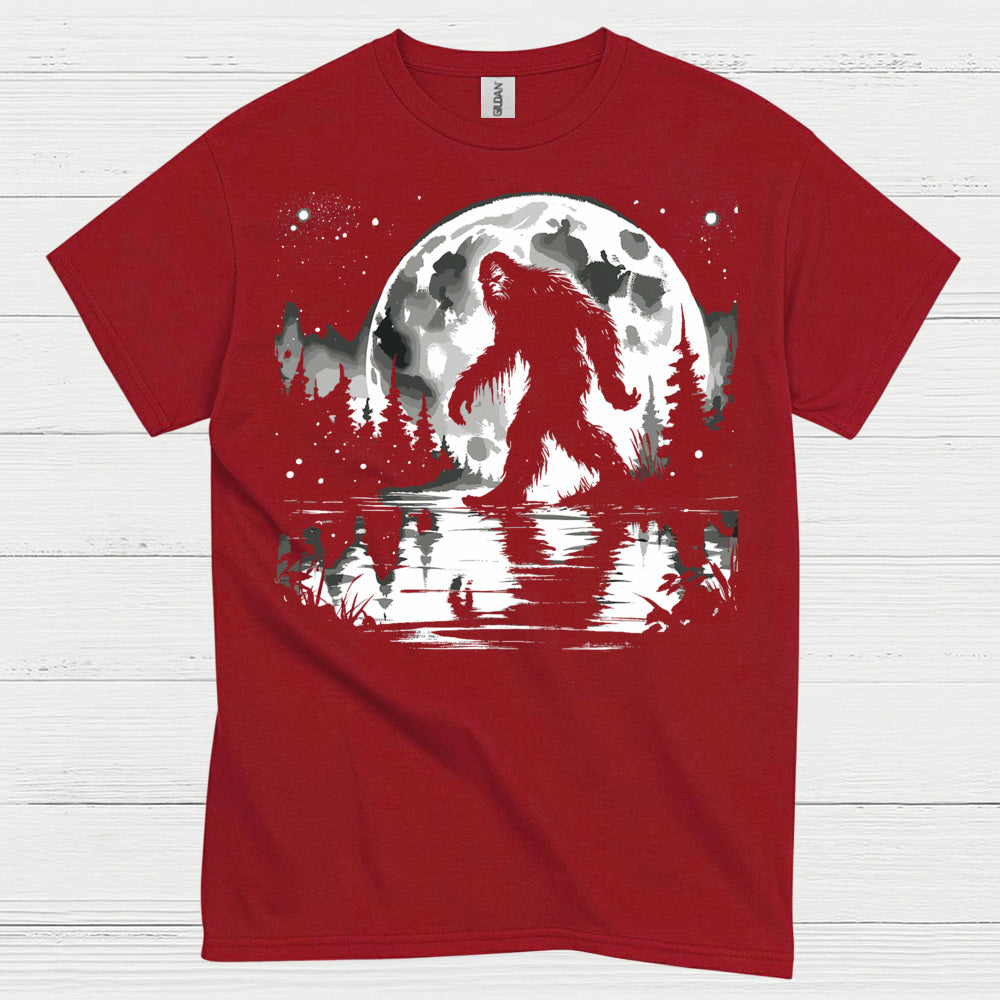 Moonlight Bigfoot Forest T Shirt