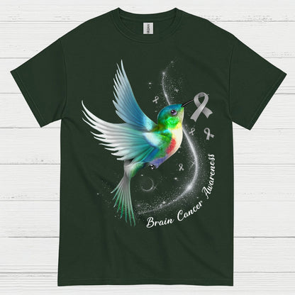 Brain Cancer Awareness Hummingbird T Shirt