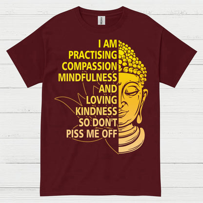 Practicing Compassion Mindfulness Buddha T Shirt