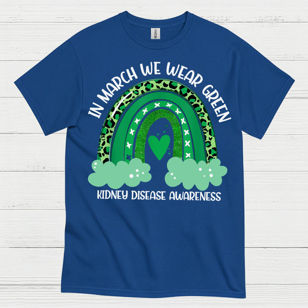Kidney Disease Awareness Wear Green March T Shirt