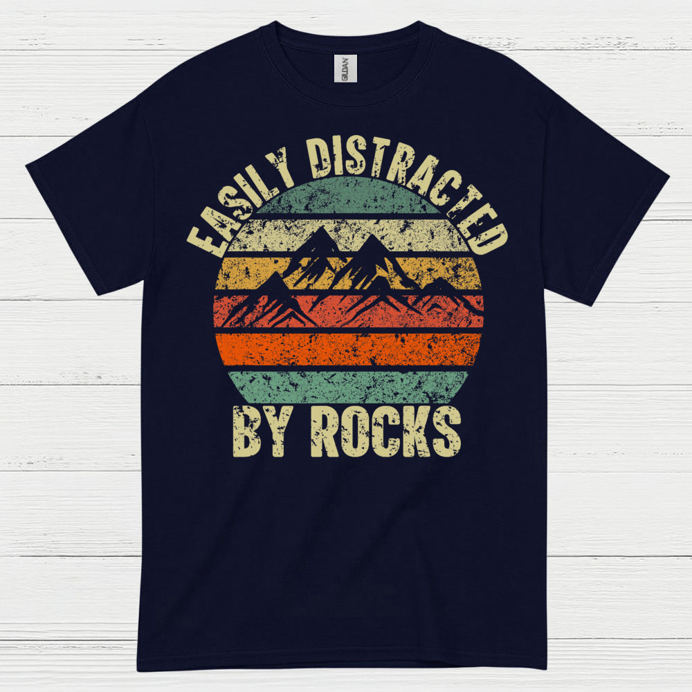 Easily Distracted By Rocks Geology T Shirt