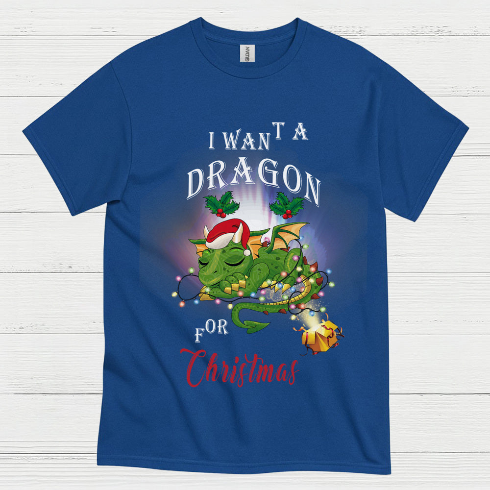 Christmas Dragon Wish T Shirt