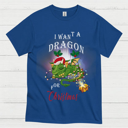 Christmas Dragon Wish T Shirt