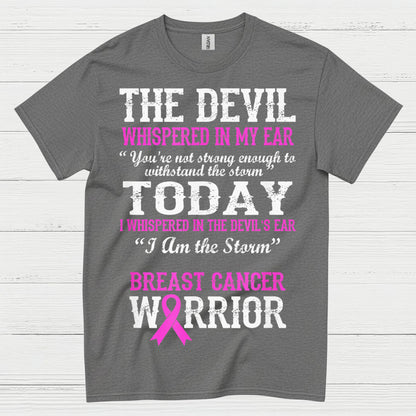 Breast Cancer Warrior I Am The Storm T Shirt