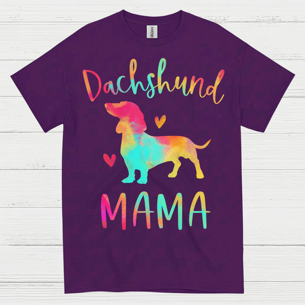 Colorful Splash Dachshund Dog T Shirt