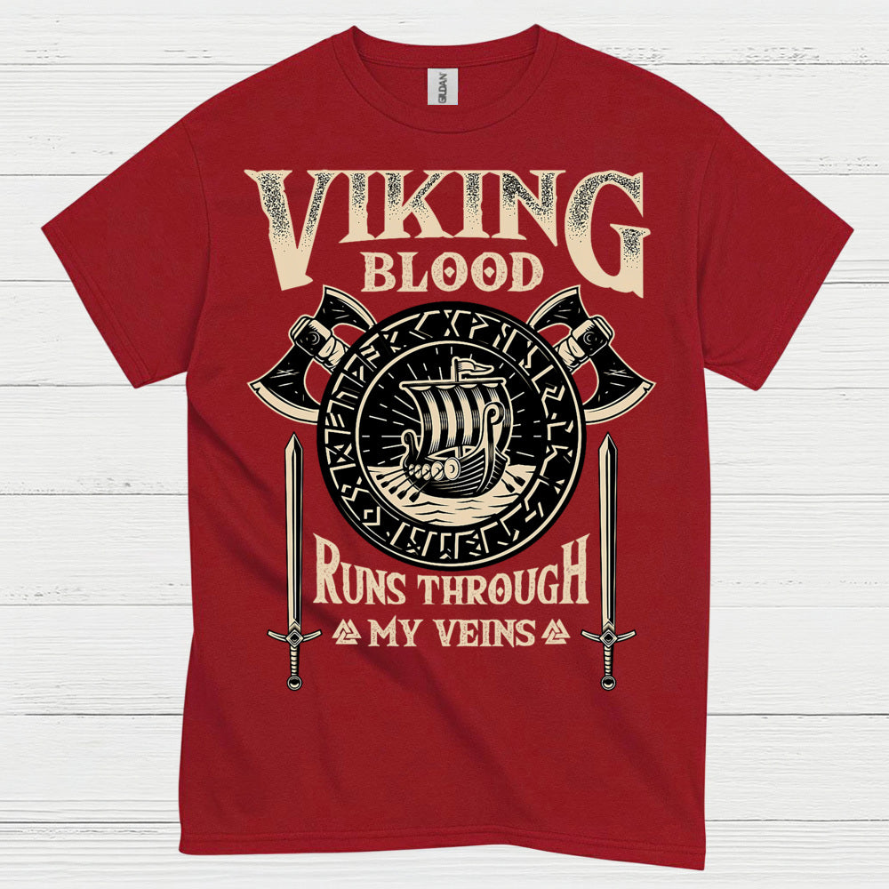 Viking Blood Runs Through My Veins T Shirt