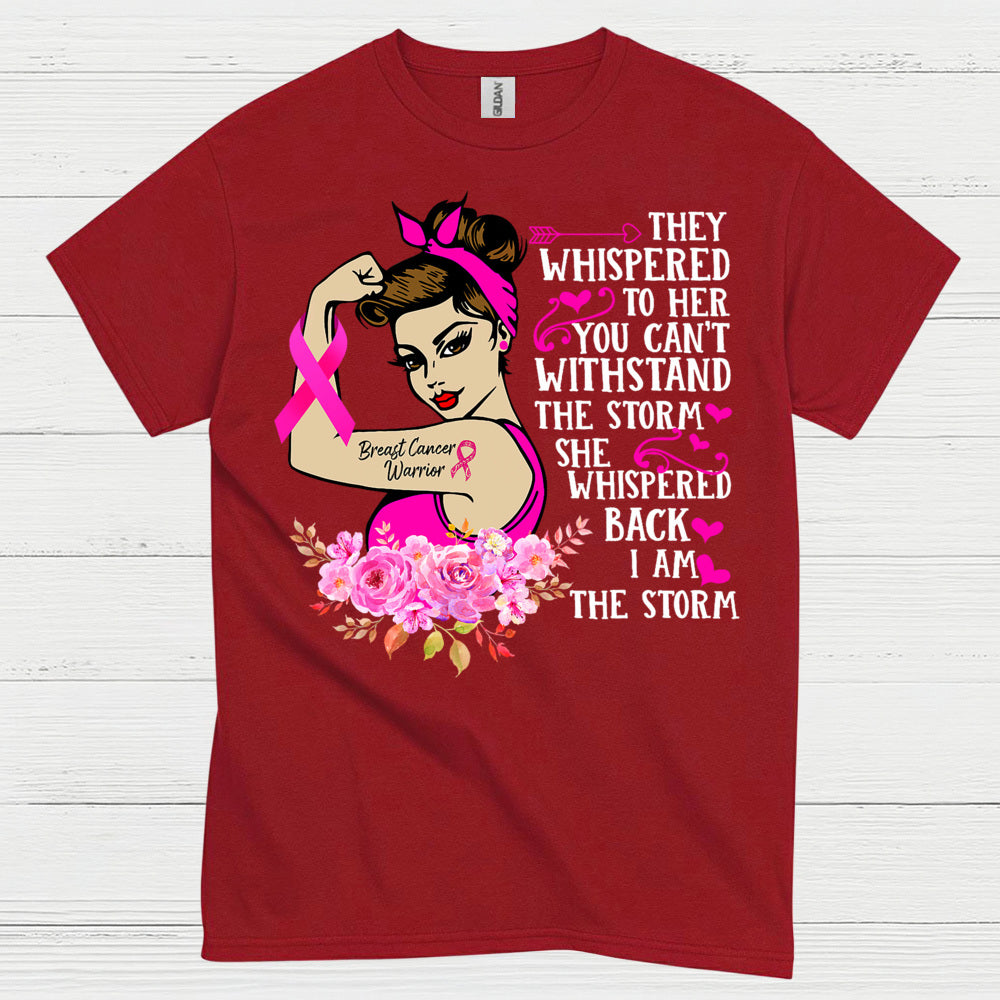 Breast Cancer Warrior Strong Woman T Shirt