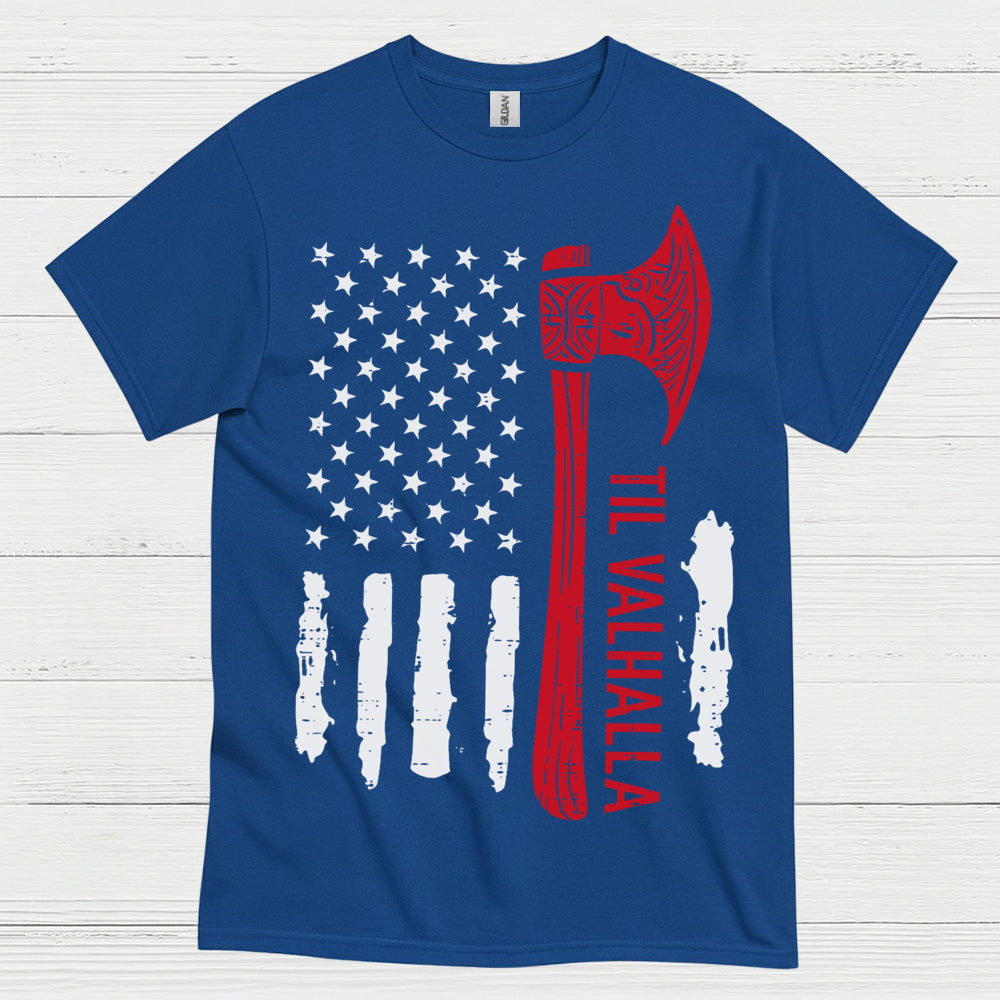 Til Valhalla American Viking T Shirt