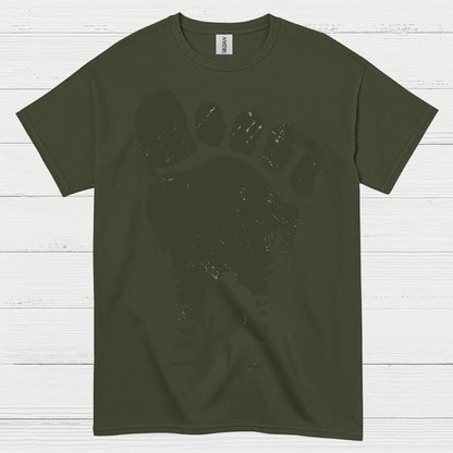 Bigfoot Footprint Silhouette T Shirt