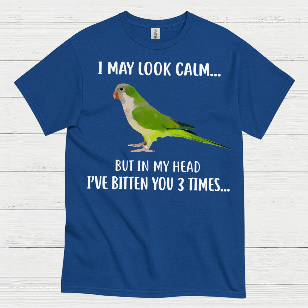 Funny Calm But Dangerous Parrot T Shirt