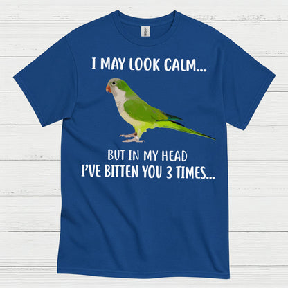 Funny Calm But Dangerous Parrot T Shirt