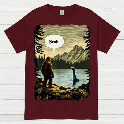 Bruh Bigfoot Lake Monster T Shirt