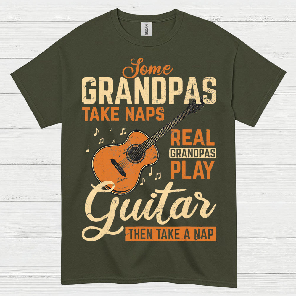 Real Grandpas Rock Guitar T Shirt