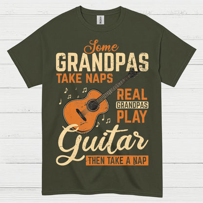 Real Grandpas Rock Guitar T Shirt