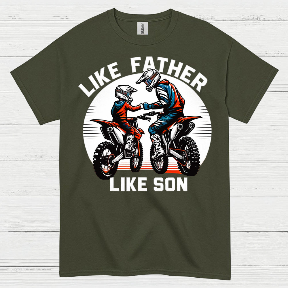 Like Father Like Son Dirt Bike T Shirt