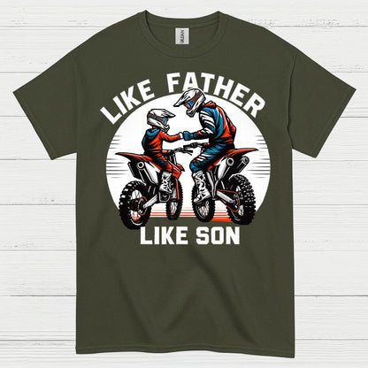 Like Father Like Son Dirt Bike T Shirt