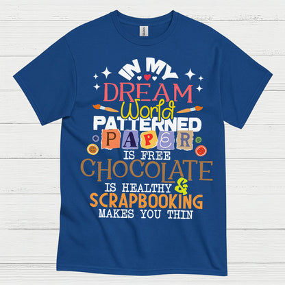 In My Dream World Patterned Paper Scrapbooking T Shirt