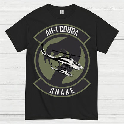 AH-1 Cobra Snake Attack Helicopter T Shirt