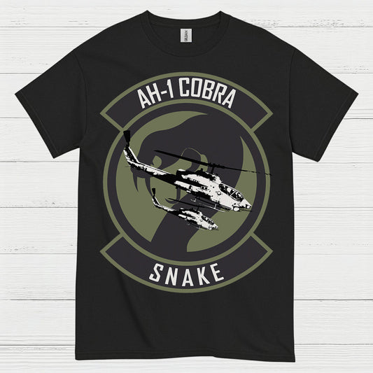 AH-1 Cobra Snake Attack Helicopter T Shirt