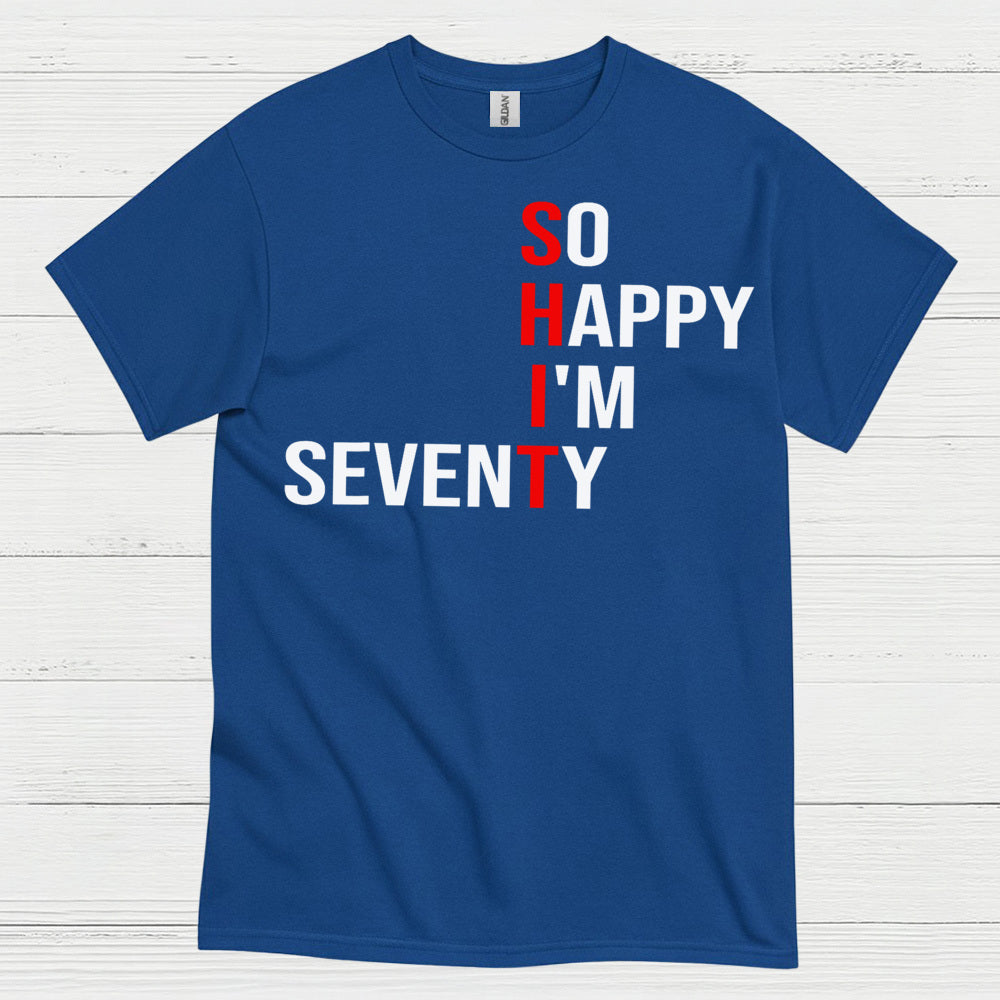Happy Seventy Milestone Birthday T Shirt