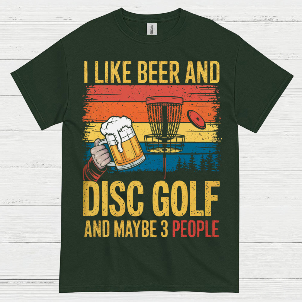 I Like Beer And Disc Golf T Shirt