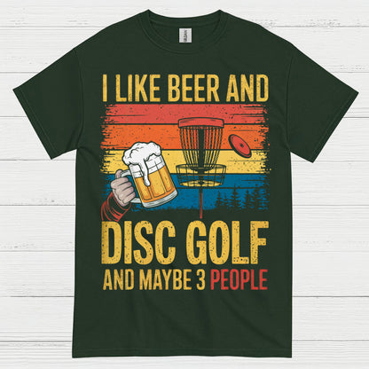I Like Beer And Disc Golf T Shirt