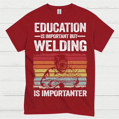 On Fire Welder Humor T Shirt