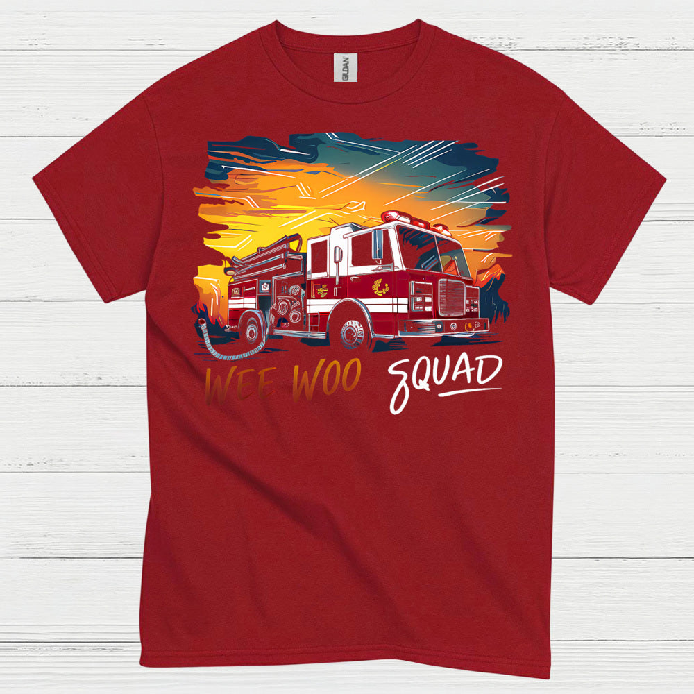 Wee Woo Squad Firefighter T Shirt