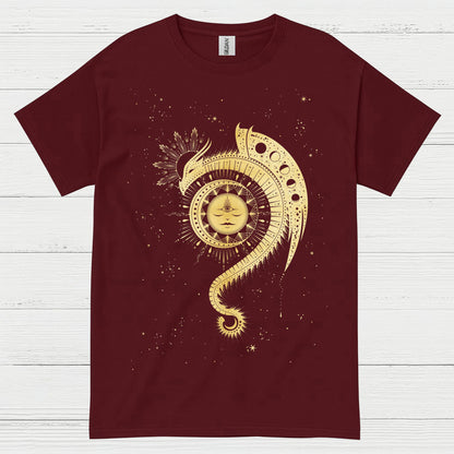 Golden Cosmic Dragon T Shirt