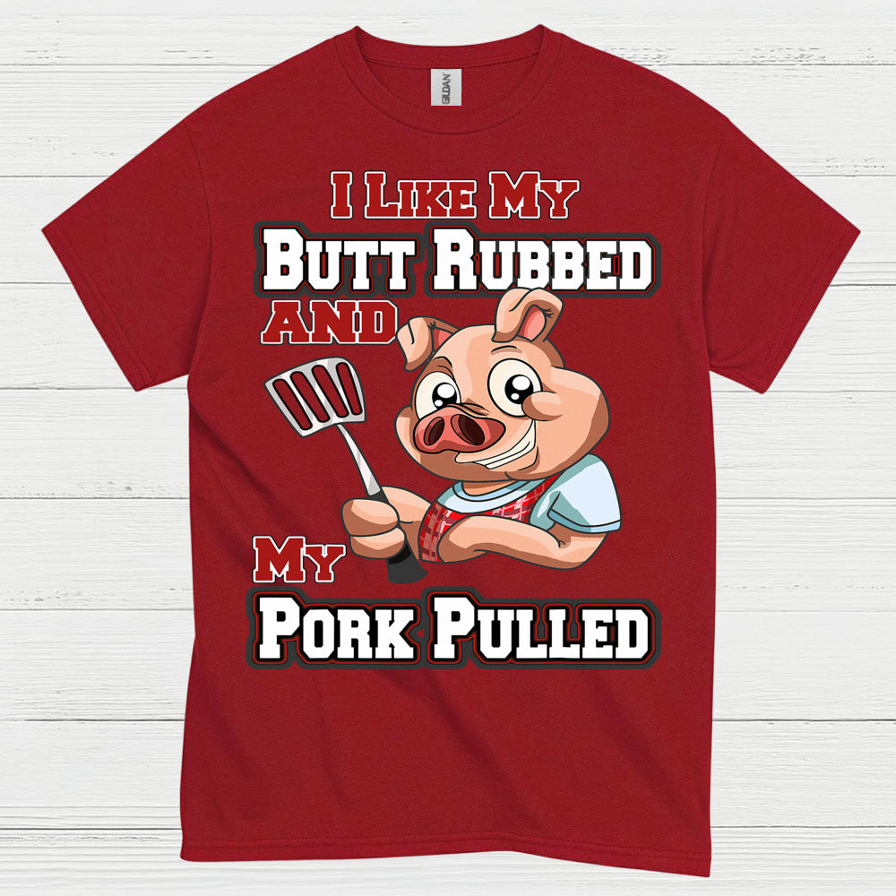 Funny Butt Rubbed Pork Pulled BBQ T Shirt