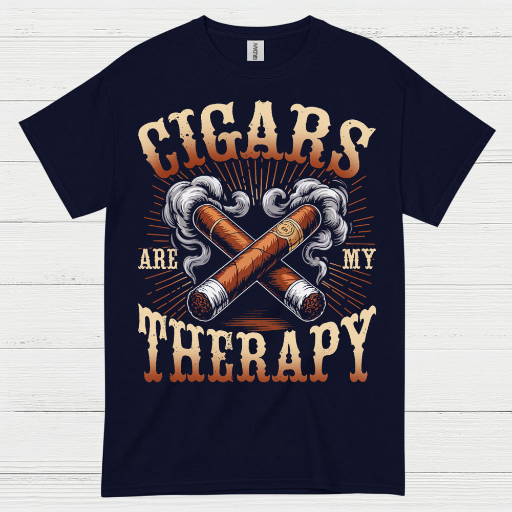 Cigars Are My Therapy Cigar Lover T Shirt