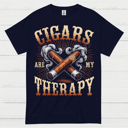 Cigars Are My Therapy Cigar Lover T Shirt