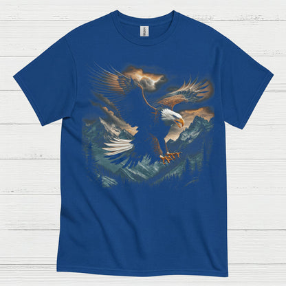 American Bald Eagle Freedom Pride Wilderness T Shirt