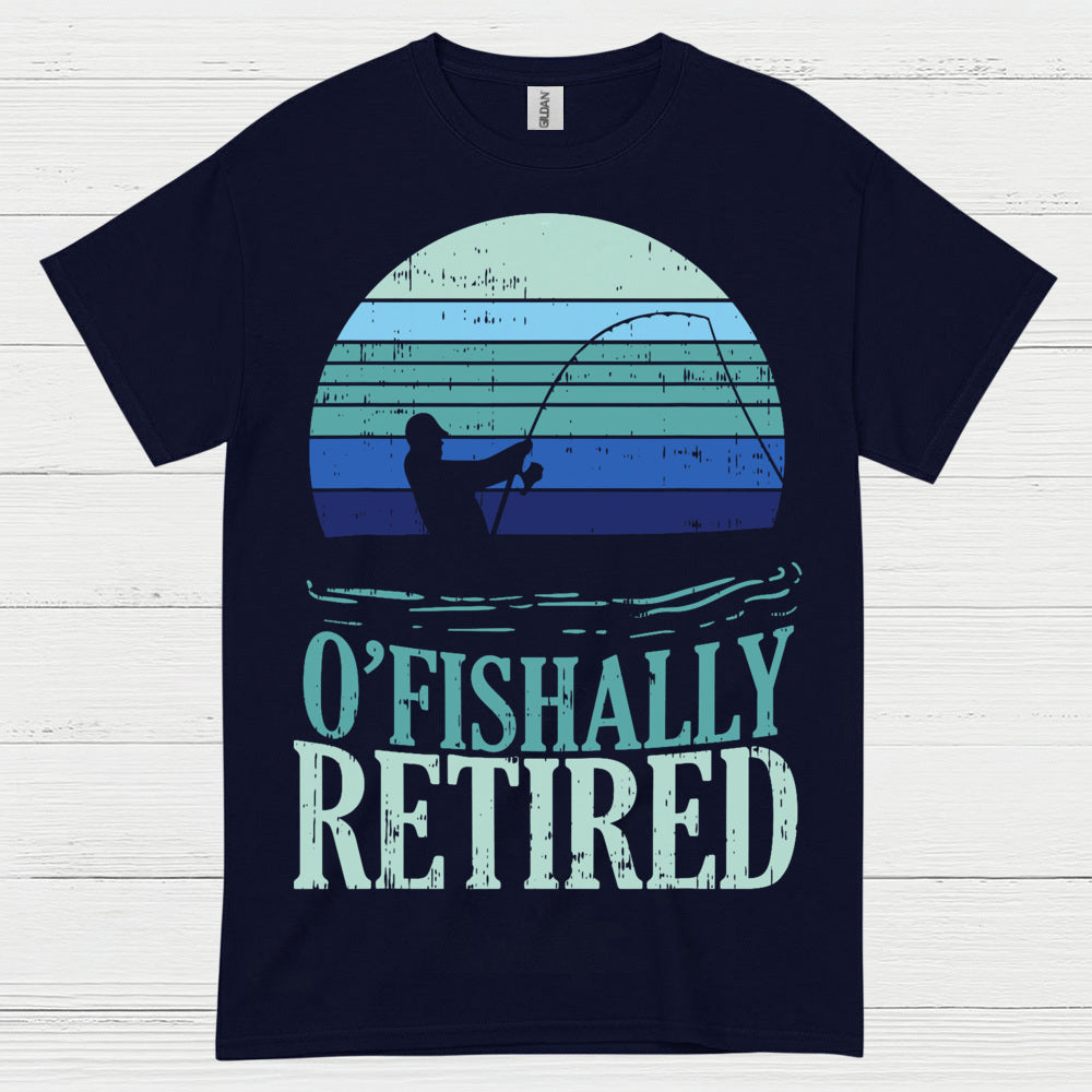 Officially Retired Fishing T Shirt